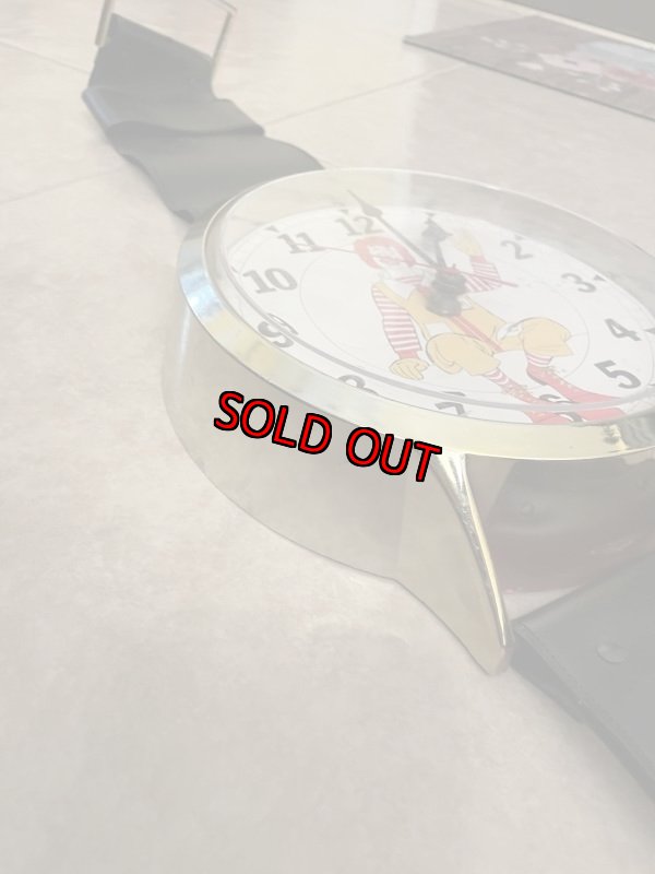 画像7: McDonalds Ronald Large Wall Clock Watch Style  / マクドナルド、ロナルドの大きい腕時計スタイルの丸い壁時計　大きいウォールクロック (7)