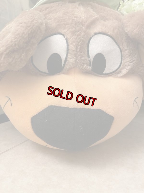 画像5: Yogi Bear large face Plush cushion Doll   / ヨギベア ぬいぐるみ 大きいフェイス クッション (5)