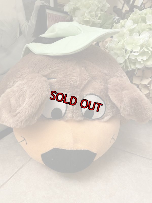 画像2: Yogi Bear large face Plush cushion Doll   / ヨギベア ぬいぐるみ 大きいフェイス クッション (2)