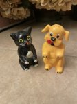 画像1: Ken L Ration plastic dog & cat  Salt & Pepper set / プラスチック製、塩コショウのセット (1)