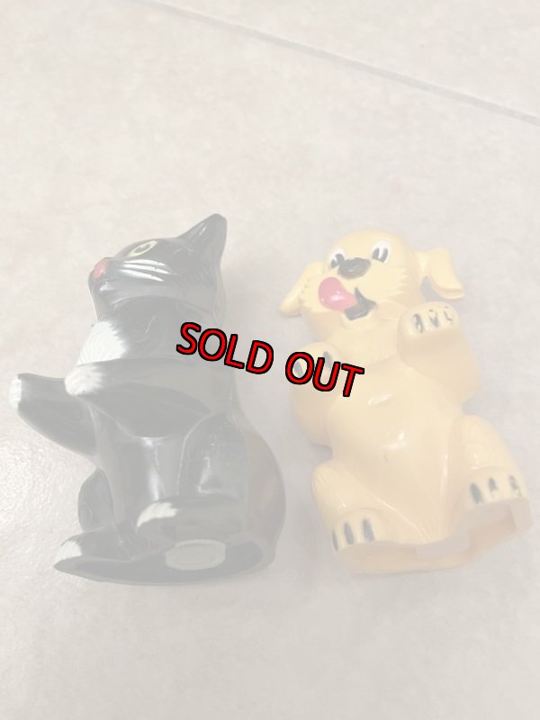 画像6: Ken L Ration plastic dog & cat  Salt & Pepper set / プラスチック製、塩コショウのセット (6)