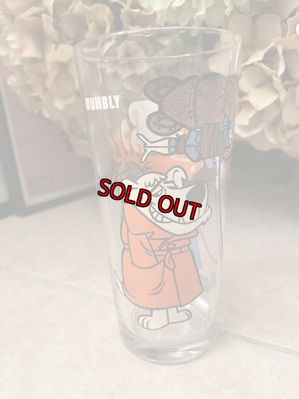画像1: Hanna Barbera  Mumbly Pepsi Glass 1977  /  ペプシ　スーパー刑事ボロンゴ　マンブリー　グラス (1)