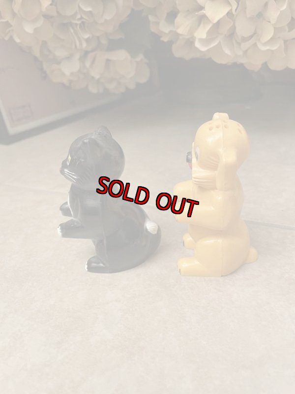 画像3: Ken L Ration plastic dog & cat  Salt & Pepper set / プラスチック製、塩コショウのセット (3)