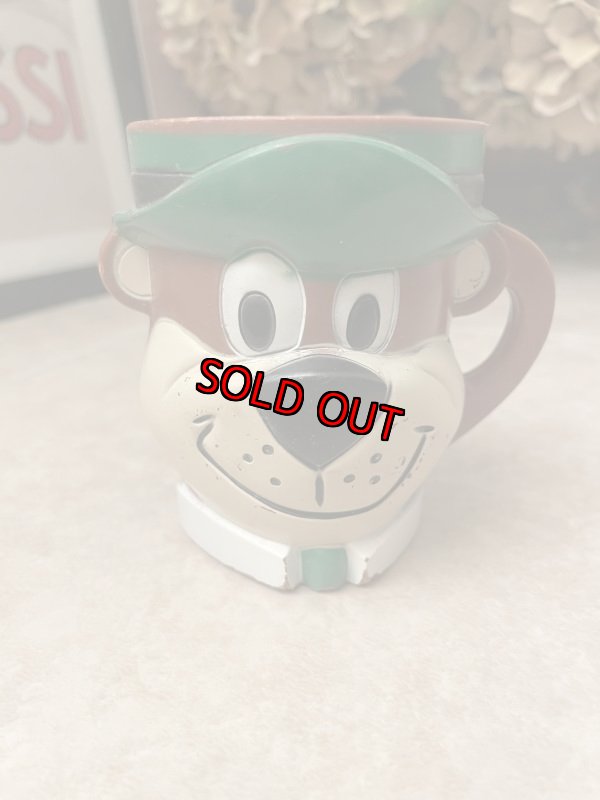 画像1: Hanna Barbera Yogi Bear plastic face mug (B) / ハンナバーベラ　ヨギベア　プラスチック製　フェイスマグ (1)