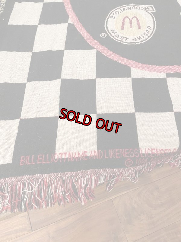 画像6: McDonald’s Bill Elliot Blanket  1996 / マクドナルドのレーシングチーム、ブランケット (6)