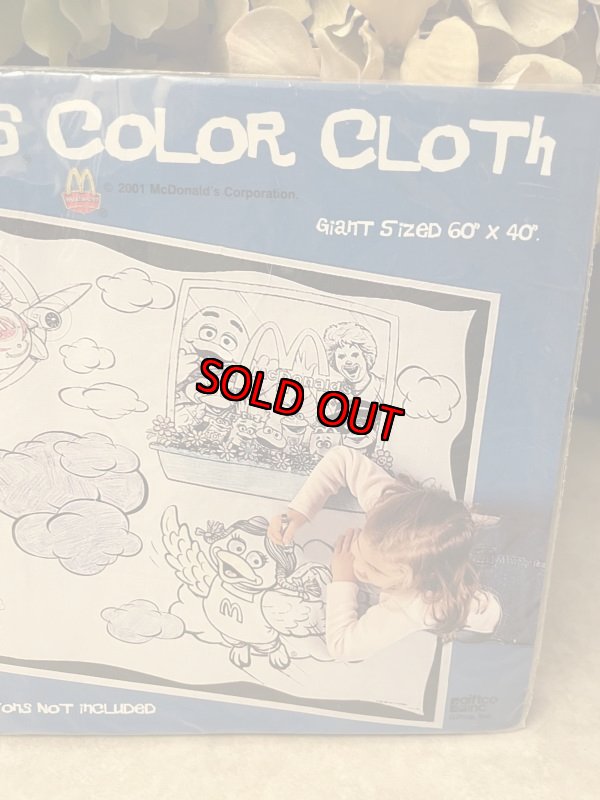 画像3: McDonald’s Color Cloth  / マクドナルドの色塗りシーツ (3)
