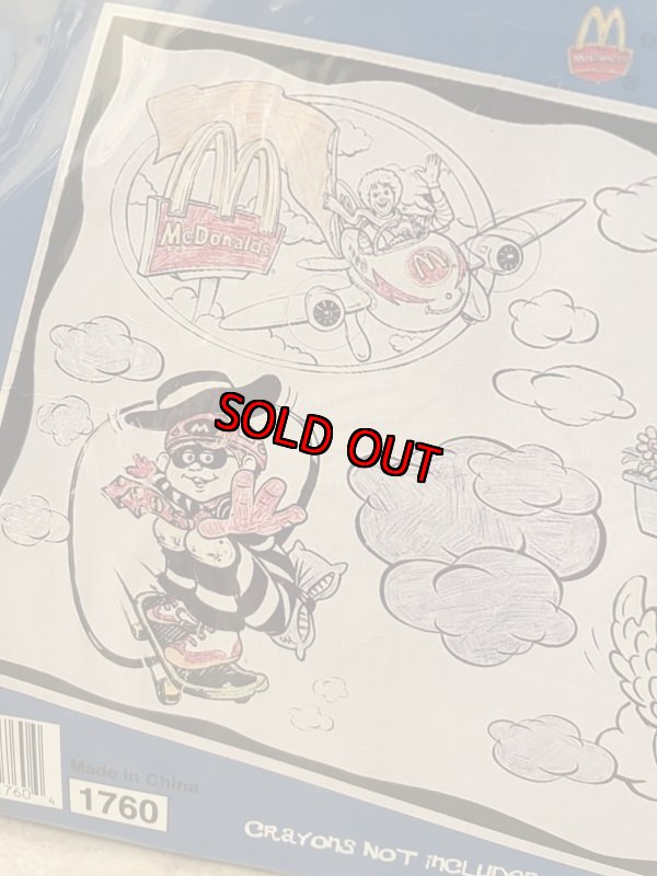 画像7: McDonald’s Color Cloth  / マクドナルドの色塗りシーツ (7)