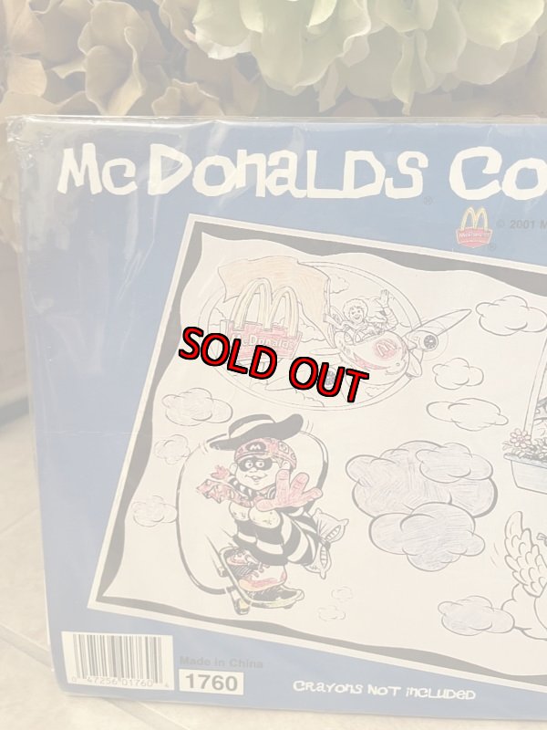 画像2: McDonald’s Color Cloth  / マクドナルドの色塗りシーツ (2)