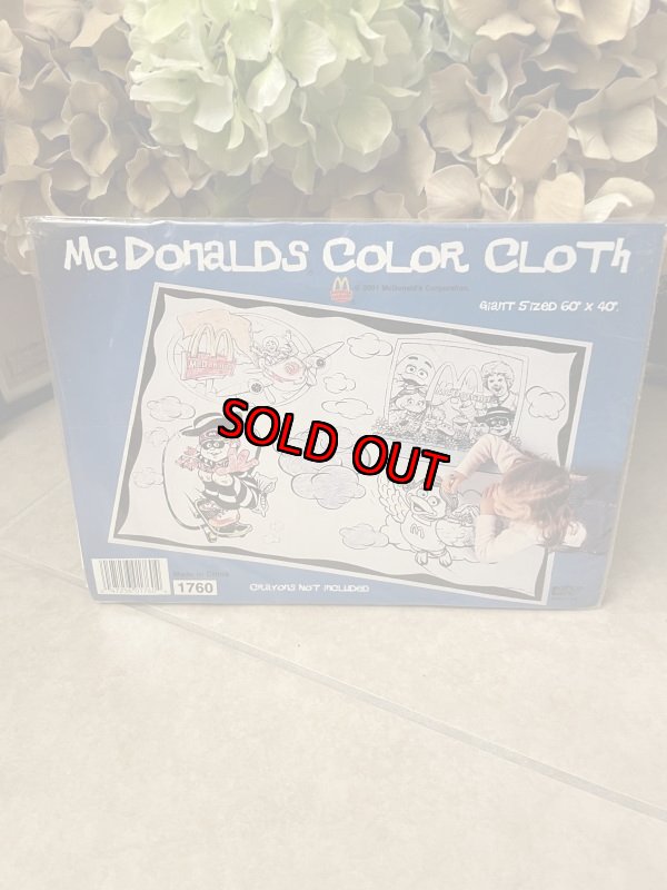 画像1: McDonald’s Color Cloth  / マクドナルドの色塗りシーツ (1)