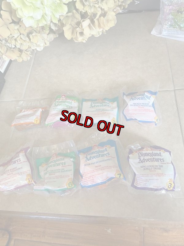 画像1: McDonald’s Complete Disneyland Adventure Happy Meal 1994 set of 8 / マクドナルドのコンプリート　ディズニーランド　アドベンチャー、ハッピーミールトイ　8個セット (1)