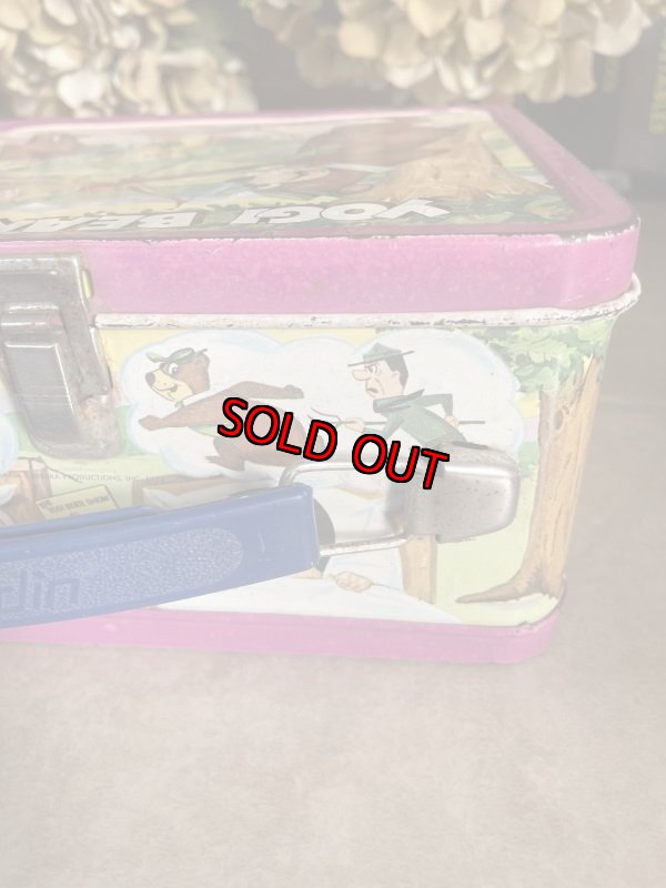 画像12:  Yogi Bear & Boo Boo Aladdin Tin Lunch Box 1974 / ヨギベア&ブーブーのアラジン、ティン製　ランチボックス缶 (12)