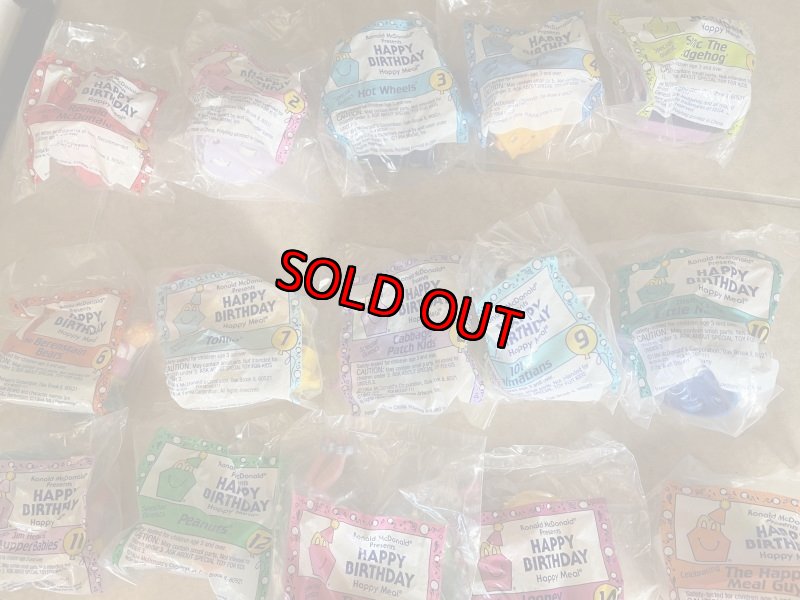 画像3: McDonald’s Complete Birthday Train  Happy Meal set of 15 (A) / マクドナルドのコンプリート　バースデートレイン　ハッピーミールトイ　15個セット (3)