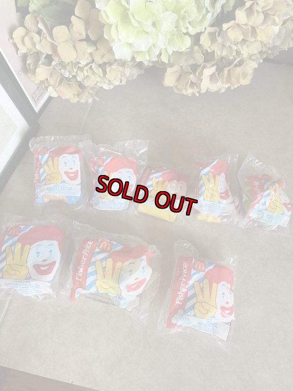画像1: McDonald’s Fisher price Happy Meal set of 8 / マクドナルドのフィッシャープライス、ハッピーミールトイ　8個セット (1)