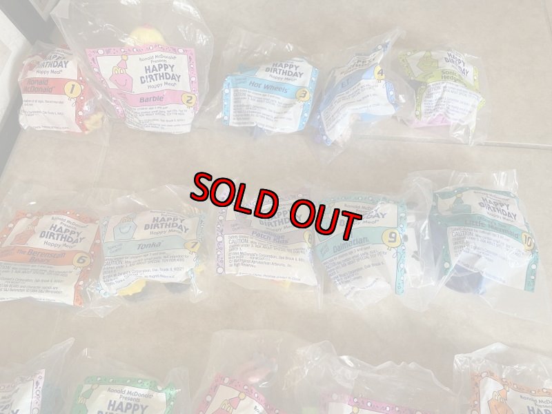 画像3: McDonald’s Complete Birthday Train  Happy Meal set of 15 (B) / マクドナルドのコンプリート　バースデートレイン　ハッピーミールトイ　15個セット (3)