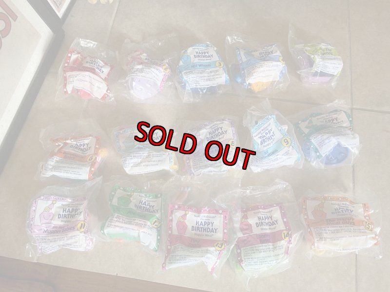 画像1: McDonald’s Complete Birthday Train  Happy Meal set of 15 (A) / マクドナルドのコンプリート　バースデートレイン　ハッピーミールトイ　15個セット (1)