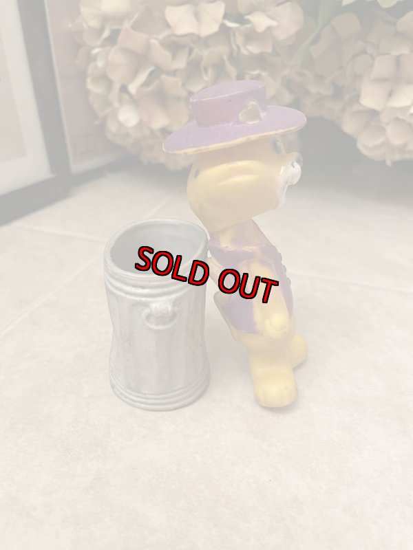 画像7: Hanna Barbera Top Cat figure with trash can plastic / トップキャット & ゴミ箱 フィギュア (7)