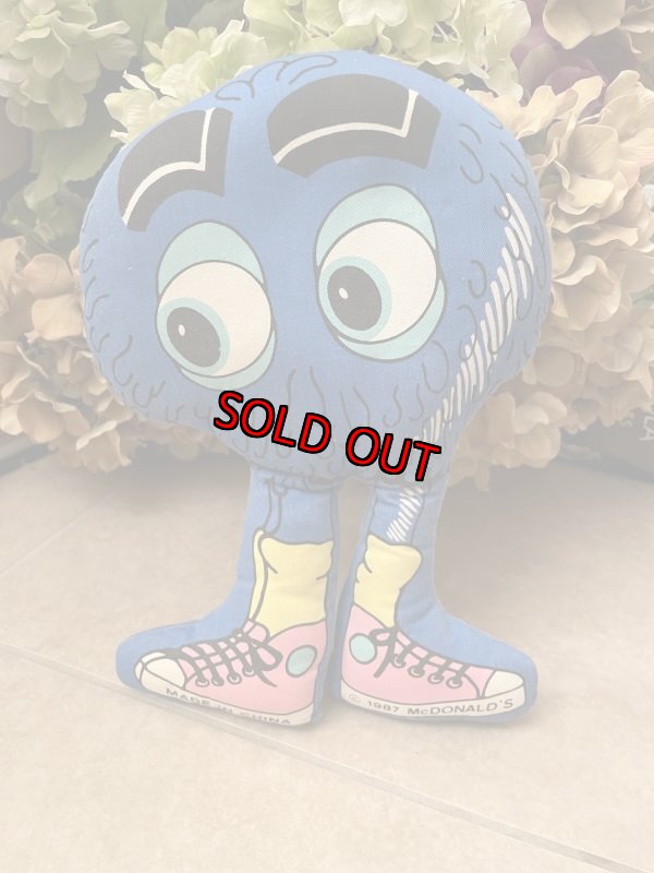 画像1: McDonald’s Fly Guy blue Pillow Doll 1987 / マクドナルドのフライガイ　ブルー　ピロードール　80’s (1)