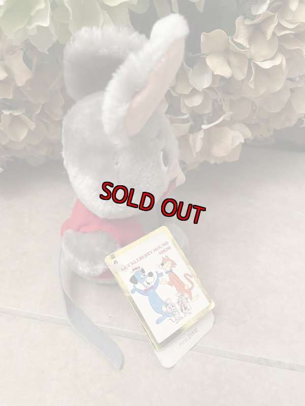 画像4: Hanna Barbers Dixie Plush doll with red vest 、Tag 1985 / ハンナバーベラ　ディクシーのタグ付きぬいぐるみ　赤いベスト　ドール　 (4)