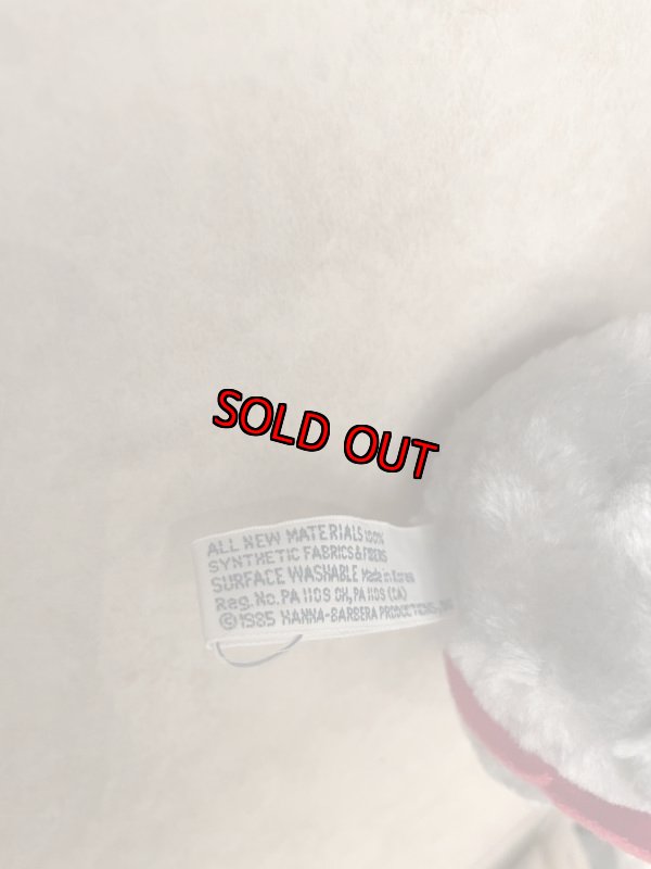 画像8: Hanna Barbers Dixie Plush doll with red vest 、Tag 1985 / ハンナバーベラ　ディクシーのタグ付きぬいぐるみ　赤いベスト　ドール　 (8)