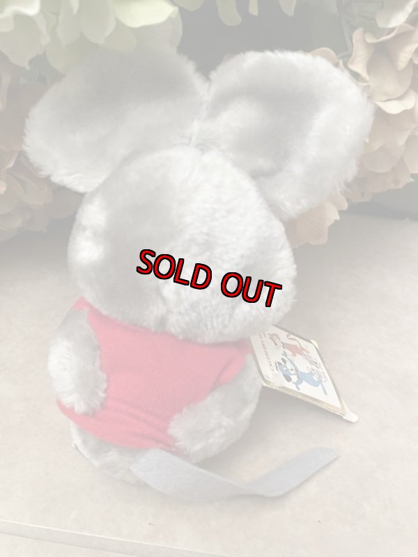 画像3: Hanna Barbers Dixie Plush doll with red vest 、Tag 1985 / ハンナバーベラ　ディクシーのタグ付きぬいぐるみ　赤いベスト　ドール　 (3)