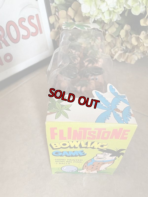 画像5: Hanna Barbera Flintstones Fred bowling Pin Game  with Box 60‘s / フリントストーンズ、フレッドの箱入りボーリングピン　ゲーム　プラスチック製ドールピン (5)