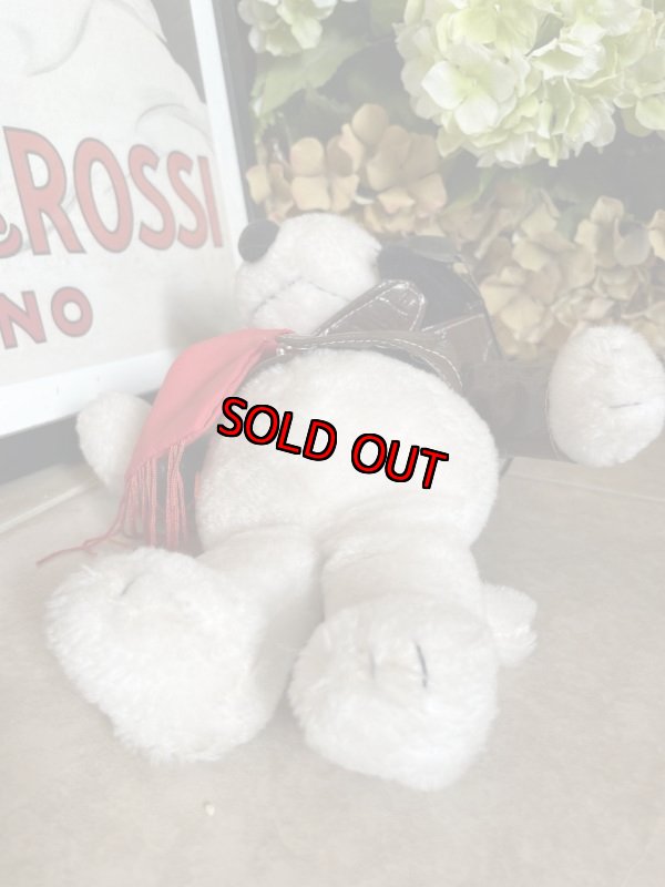 画像6: Snoopy Red Baron  Plush Stuffed Doll With red scarf  / スヌーピー レッドバロン　ぬいぐるみ  レッドマフラー (6)