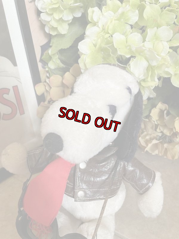 画像7: Snoopy Red Baron  Plush Stuffed Doll With red scarf  / スヌーピー レッドバロン　ぬいぐるみ  レッドマフラー (7)
