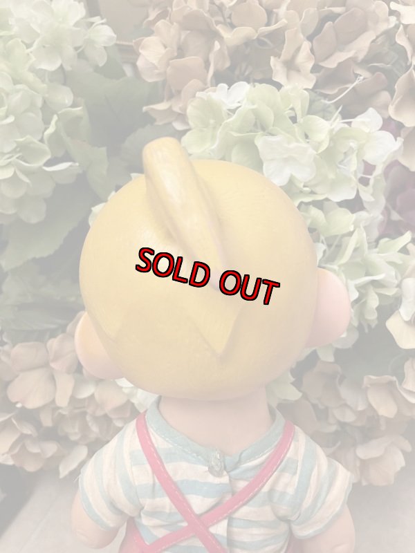 画像4: Dennis the Menace Rubber doll Red Overall 1958 /  わんぱくデニス　ラバードール　青と白Tシャツ、レッドオーバーオール (4)