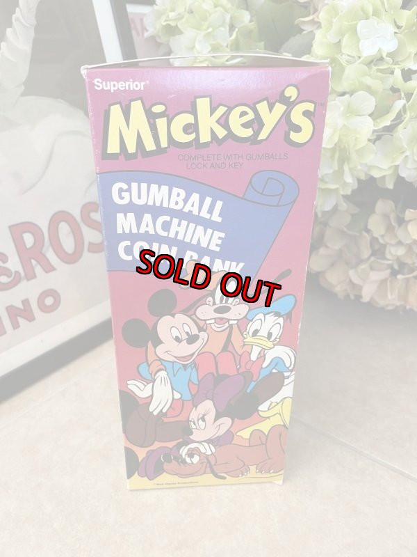 画像4: Disney Mickey Mouse Gumball Machine Coin Bank with Box / ディズニーのミッキーマウス　箱入りガムボールマシン　、貯金箱　 (4)
