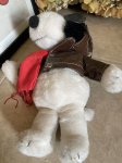 画像8: Snoopy Red Baron  Plush Stuffed Doll With red scarf  / スヌーピー レッドバロン　ぬいぐるみ  レッドマフラー (8)