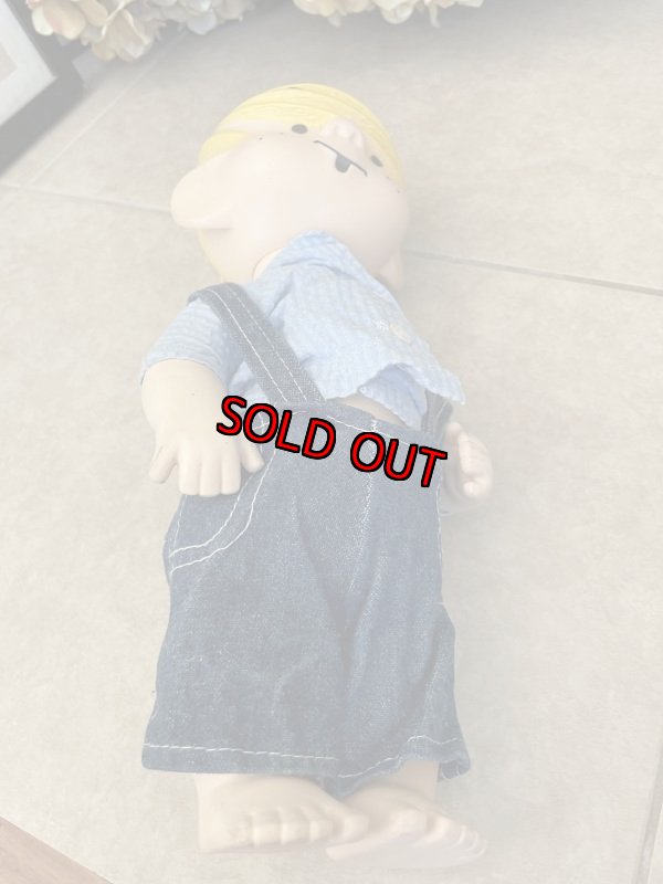 画像8: Dennis the Menace Rubber doll 60s /  わんぱくデニス　ラバードール　ブルーシャツ、デニムオーバーオール (8)