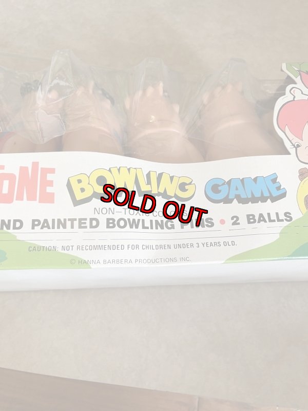 画像8: Hanna Barbera Flintstones Fred bowling Pin Game  with Box 60‘s / フリントストーンズ、フレッドの箱入りボーリングピン　ゲーム　プラスチック製ドールピン (8)