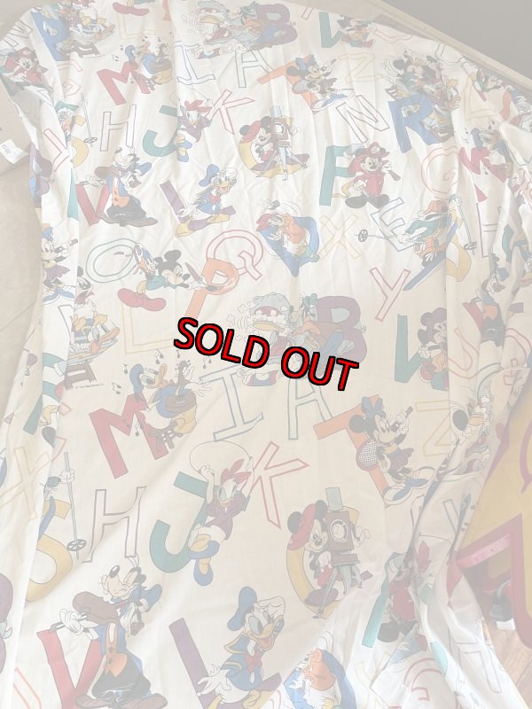 画像3: Disney Mickey Mouse letter flat sheet / ディズニーのミッキーマウス レター フラットシーツ (3)
