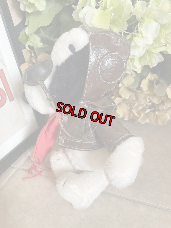 画像3: Snoopy Red Baron  Plush Stuffed Doll With red scarf  / スヌーピー レッドバロン　ぬいぐるみ  レッドマフラー (3)