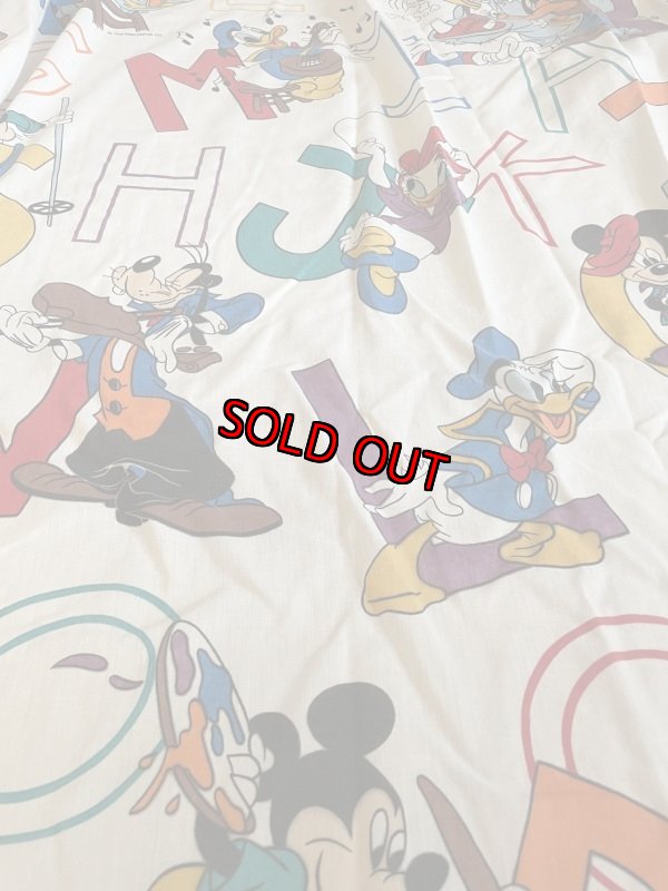 画像4: Disney Mickey Mouse letter flat sheet / ディズニーのミッキーマウス レター フラットシーツ (4)