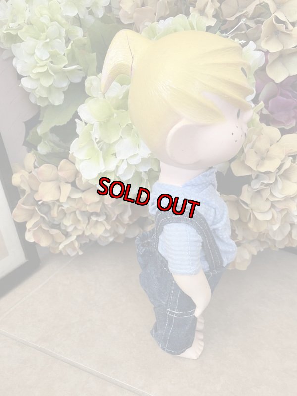 画像4: Dennis the Menace Rubber doll 60s /  わんぱくデニス　ラバードール　ブルーシャツ、デニムオーバーオール (4)