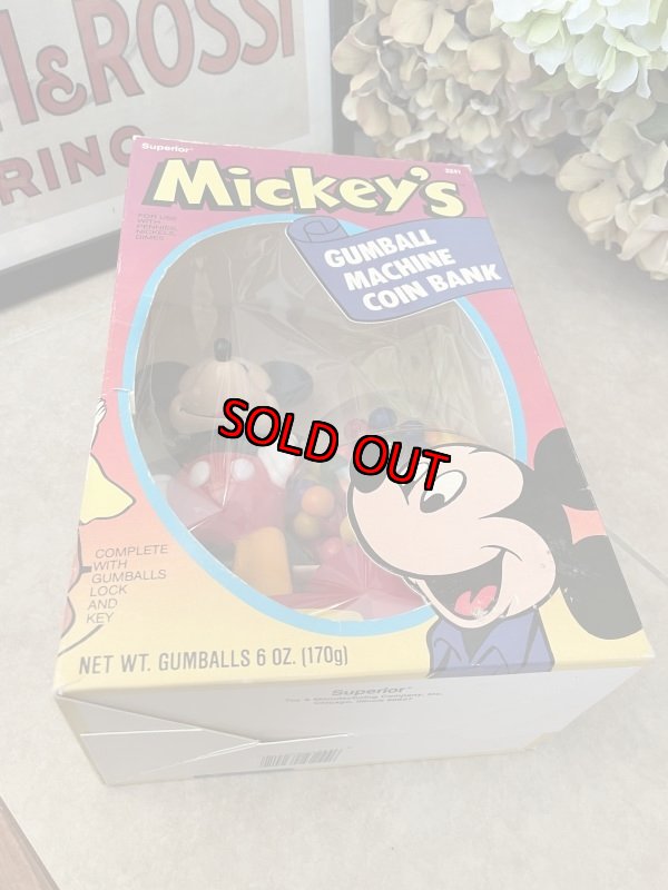 画像7: Disney Mickey Mouse Gumball Machine Coin Bank with Box / ディズニーのミッキーマウス　箱入りガムボールマシン　、貯金箱　 (7)