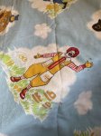 画像2: Mcdonalds Flat sheet Blue Canada  / マクドナルド　フラットシーツ　ブルー　カナダ製 (2)