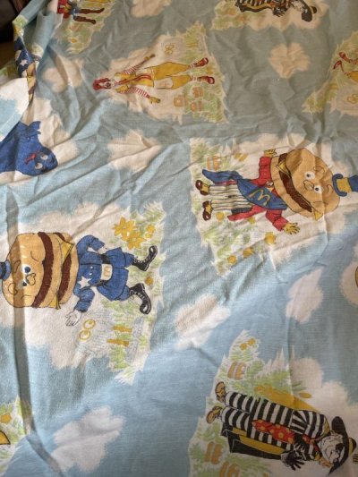 画像2: Mcdonalds Box sheet Blue Canada  / マクドナルド　ボックスシーツ　ブルー　カナダ製