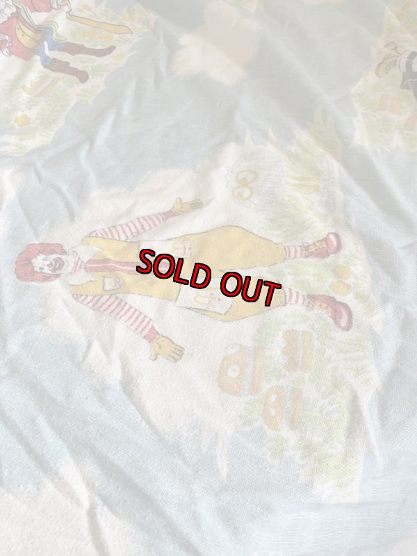 画像6: Mcdonalds Box sheet Blue Canada  / マクドナルド　ボックスシーツ　ブルー　カナダ製 (6)