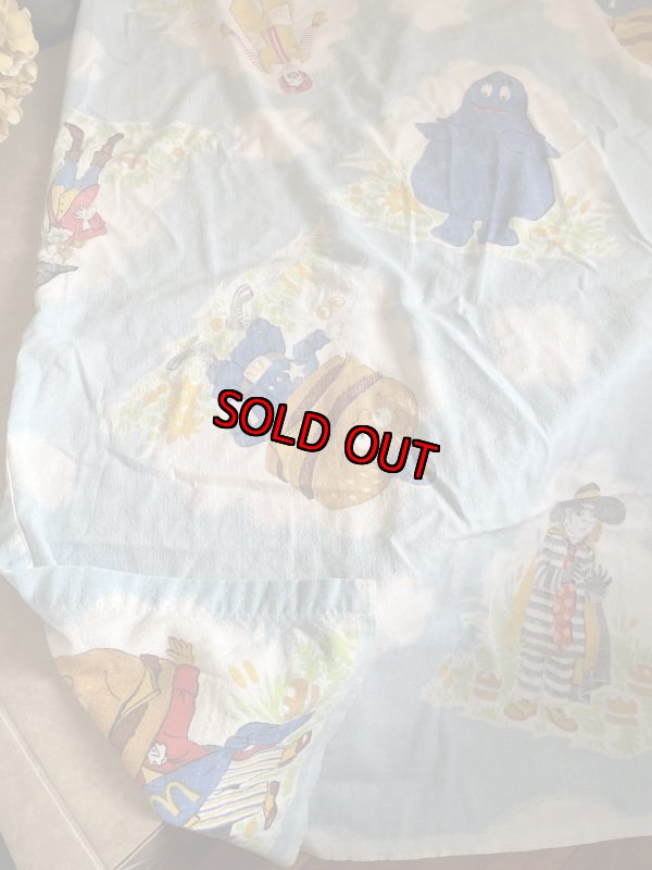 画像5: Mcdonalds Flat sheet Blue Canada  / マクドナルド　フラットシーツ　ブルー　カナダ製 (5)