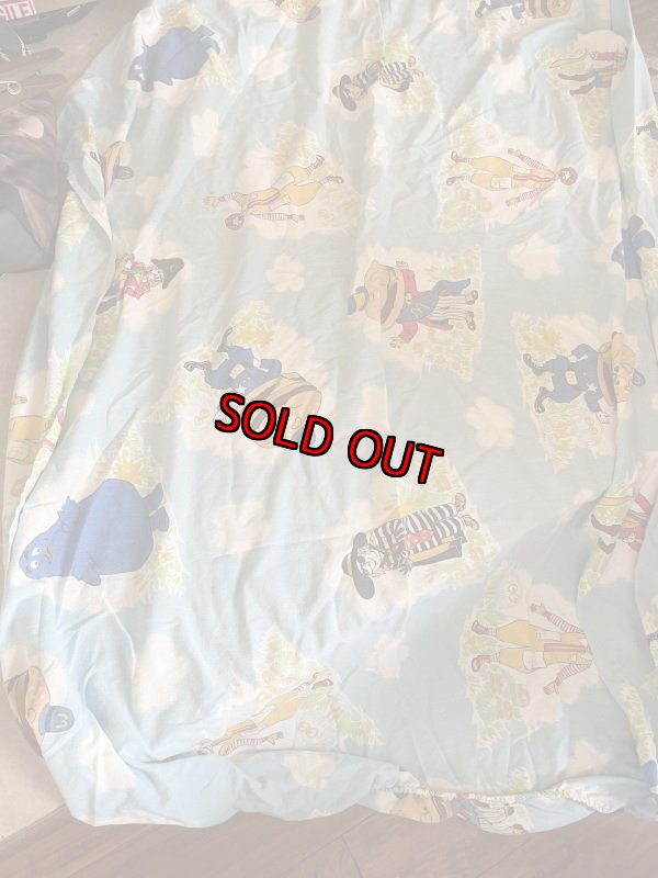 画像1: Mcdonalds Box sheet Blue Canada  / マクドナルド　ボックスシーツ　ブルー　カナダ製 (1)