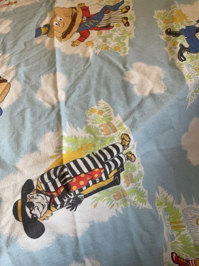画像1: Mcdonalds Box sheet Blue Canada  / マクドナルド　ボックスシーツ　ブルー　カナダ製