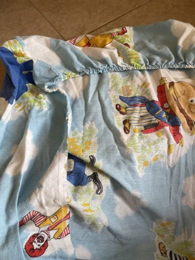 画像3: Mcdonalds Box sheet Blue Canada  / マクドナルド　ボックスシーツ　ブルー　カナダ製