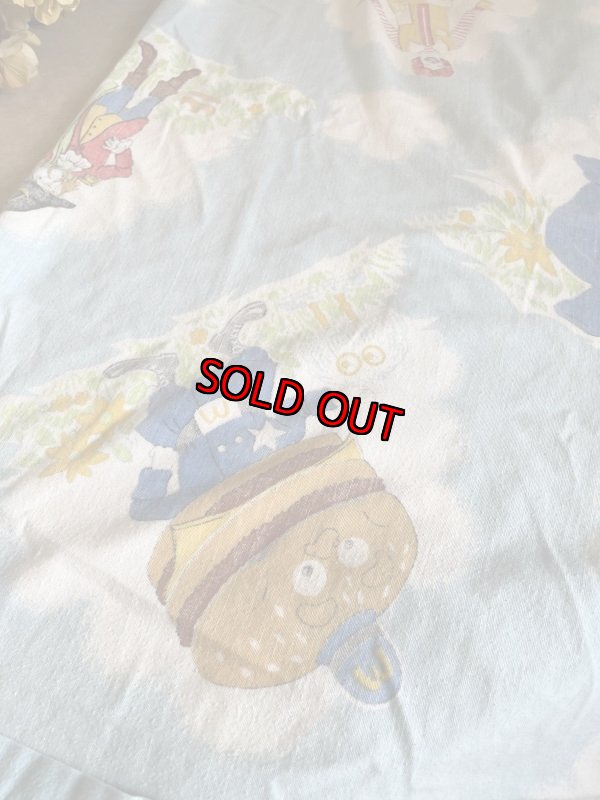 画像6: Mcdonalds Flat sheet Blue Canada  / マクドナルド　フラットシーツ　ブルー　カナダ製 (6)