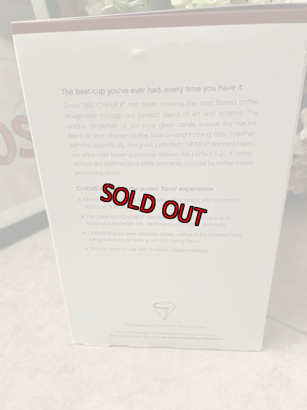 画像12: Chemex Coffee Maker 80th Anniversary Decal / ケメックス　新品　コーヒーメーカー　80周年記念モデル　ブルーロゴ (12)