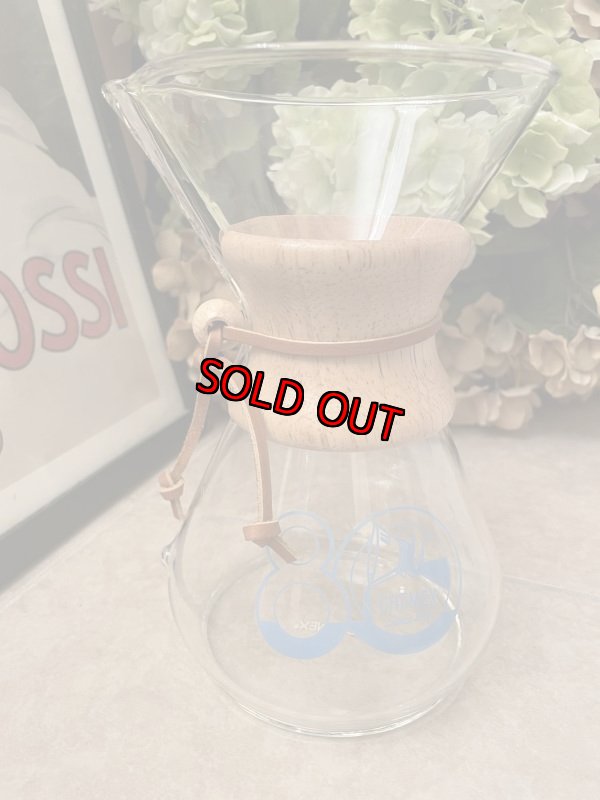 画像2: Chemex Coffee Maker 80th Anniversary Decal / ケメックス　新品　コーヒーメーカー　80周年記念モデル　ブルーロゴ (2)