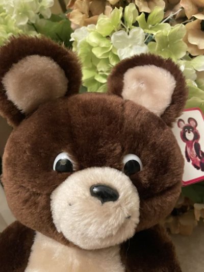 画像1: Olympic Misha Dakin Plush Doll with Tag 1979 / オリンピックのソ連マスコット、ミーシャ　タグ付きぬいぐるみ　タグ付き　1979年
