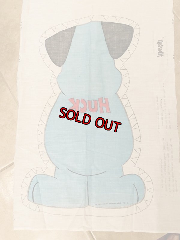 画像4:  Huckleberry Hound fabric pillow doll kit (A) / ハックルベリーハウンド　ハンナバーベラ　ピロードール　生地　キット (4)