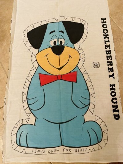 画像1: Huckleberry Hound fabric pillow doll kit (A) / ハックルベリーハウンド ハンナバーベラ ピロードール 生地 キット